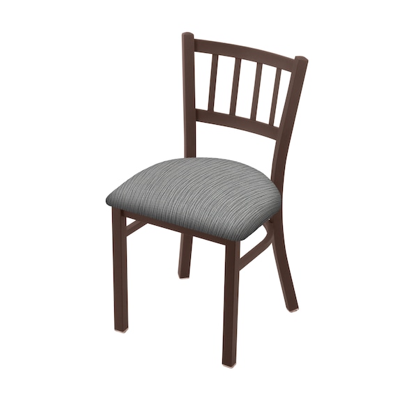 610 Contessa 18" Chair with Bronze Finish and Graph Alpine Seat